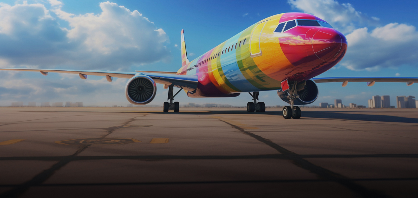 Airplane on runway
